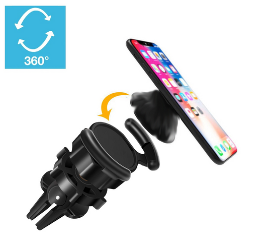Air Vent Mount Phone Holder with Adjustable Switch Lock for Popsocket