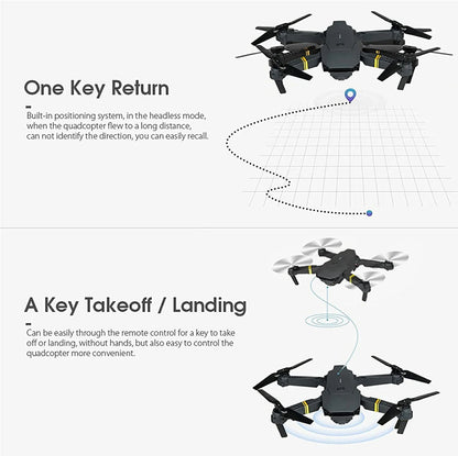 4K HD Dual Camera RC FPV WiFi Portable Wide Angle Foldable Quadcopter Drone