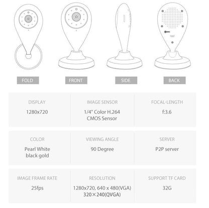 1080P HD Wireless Mini Security WiFi Camera